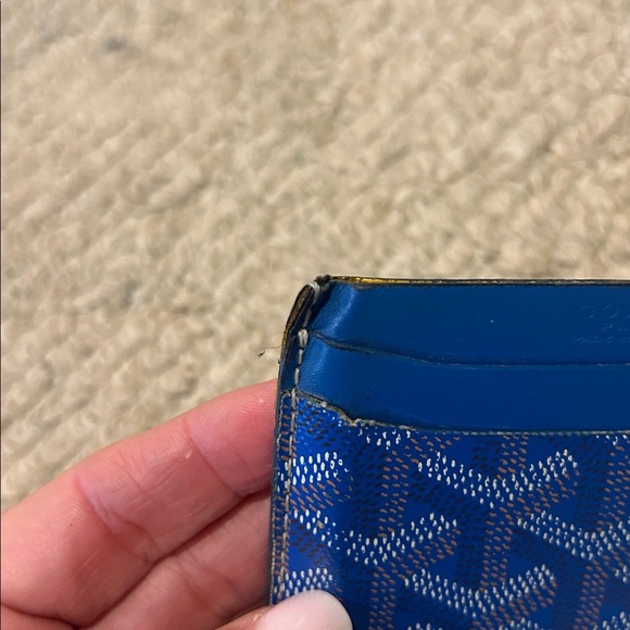 Goyard Blue Card Holder/Authentic - Picture 8 of 11